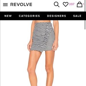 Lovers + Friends gingham skirt size Medium